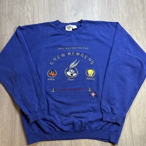 Rare!! True Vintage 1992 Acme Looney Toones Bugs Bunny Crew Member Sweatshirt L
